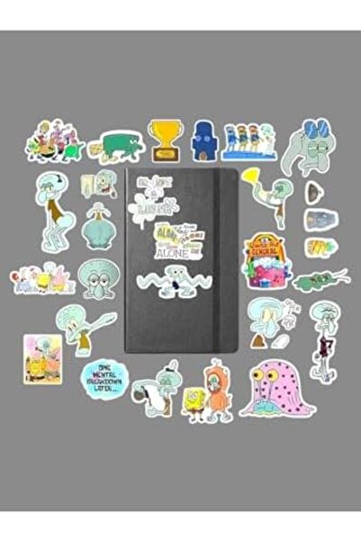 Yıldızan Pachet TAMGÜN Squidward/Autocolant pentru caiet Bullet Journal/Autoc...