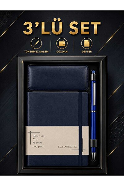 Ozzy KUTIJA SA 3 DELA METALNE NOTEBOOK, OLOVKA, POKLON SET NOVČANIK