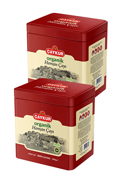 Çaykur Organik Hemşin Hediyelik (Teneke Kutu) 200 gr. İkili Paket