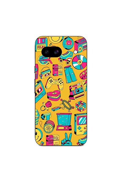OEM Husa compatibila cu Google Pixel 8A Silicon Gel Tpu Model Pop Art Vintage