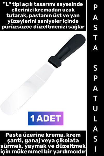 Wintoup #Spatula Ergonomik Tutuş Kaymaz Mutfak Tatlı Kek Krema Krem Şanti Gan...
