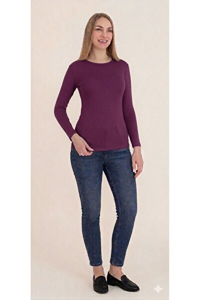 Altınay 2 Pieces Women's Round Neck Long Sleeve Bodysuit (T-Shirt)