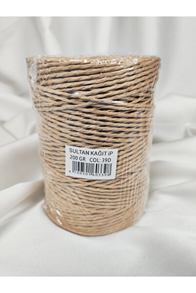 Sultan Paper Thread Hand Knitting Yarn 200Gr.-240Mt. (1 Piece) - Color: 39D