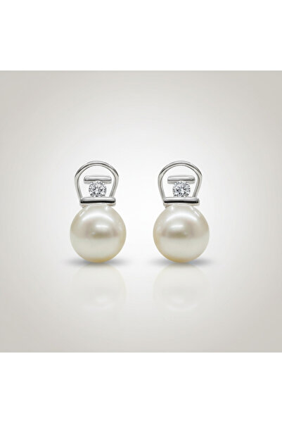 Oria Jewelry Cercei Argint 925 cu perlă de cultură