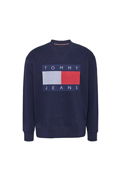 Tommy Hilfiger Ανδρικό Φούτερ Tommy με Σήμα Σημαίας, Χαλαρή Γραμμή, S