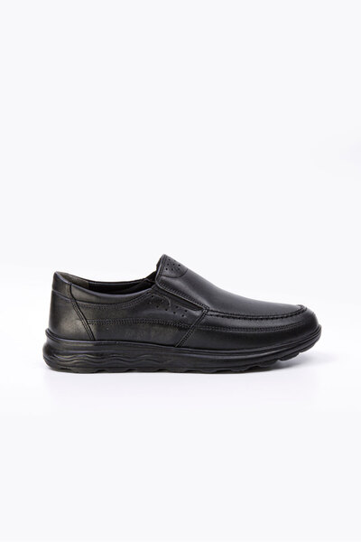 Vantaggio Pantofi casual pentru bărbați Virtus Black, 100% piele naturală, or...