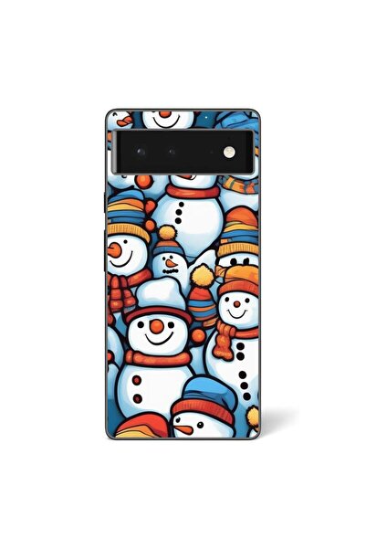 OEM Husa compatibila cu Google Pixel 6 Silicon Gel Tpu Model Snowman Pattern