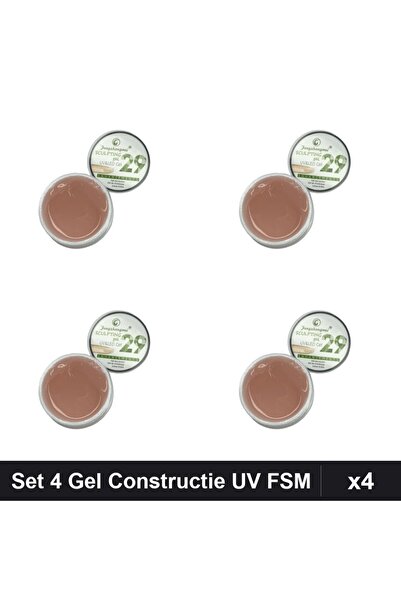 FSM Set 4 Gel Constructie UV LED 15g, Builder Gel Manichiura Profesionala