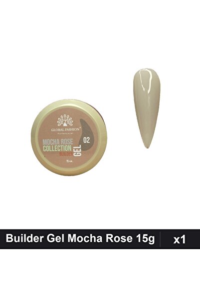global fashion Builder Gel Mocha Rose 15g Nr.02, Constructie Unghii Gel UV/LE...