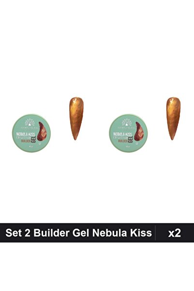 global fashion Set 2 Builder Gel Nebula Kiss 15g, Constructie Unghii UV/LED P...
