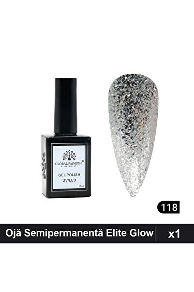 global fashion Ojă Semipermanentă Elite Glow 15ml, Gel Polish UV/LED