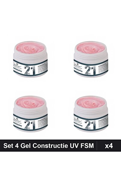 FSM Set 4 Gel de Constructie UV LED 15g, Builder Gel Sculptare Unghii