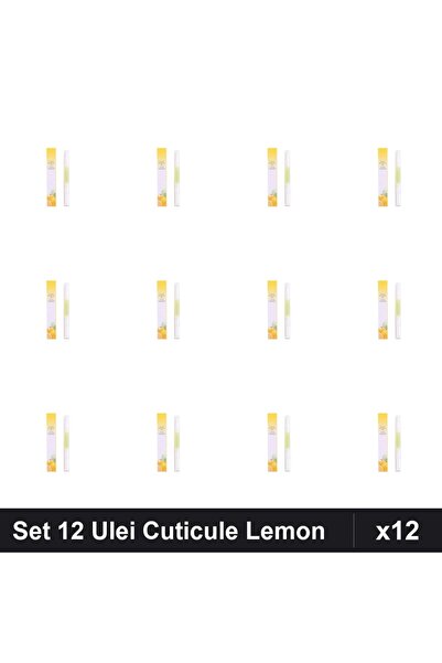 NAİLS Set 12 Uleiuri Cuticule Stilou Lemon, Îngrijire Unghii Profesională