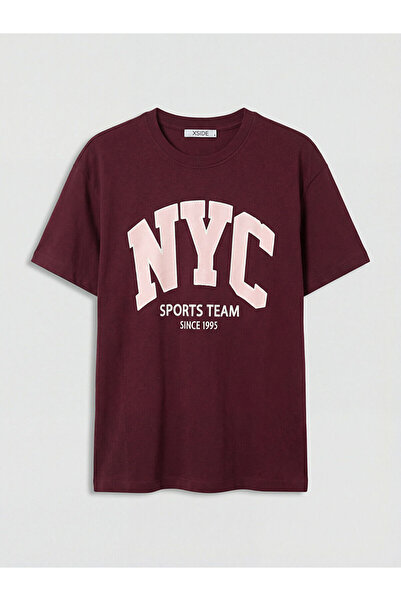LC Waikiki Özmarka New Season Crew Neck New York Printed Women's T-Shirt
