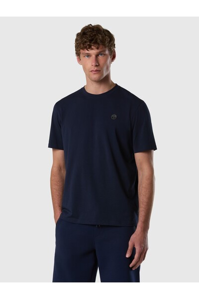 North Sails Regular Fit Stretchy Organic Cotton Men's Crew Neck T-Shirt