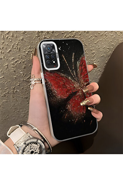 ARTISHELL Redmi Note 11 Pro 4G/5G Uyumlu Güzel Kelebekli Düşmeye Dayanıklı Te...
