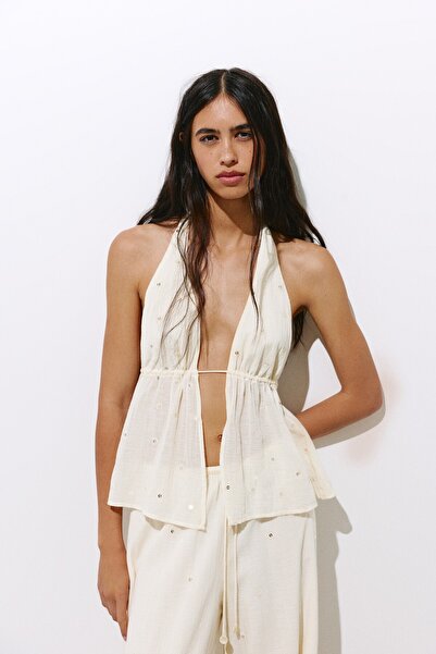 Pull & Bear Aynalı halter top