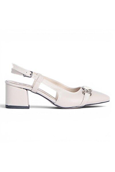 Ayakcenter Byn Ayışığı By37 Skin Cream Pantofi cu toc de 7 cm pentru femei