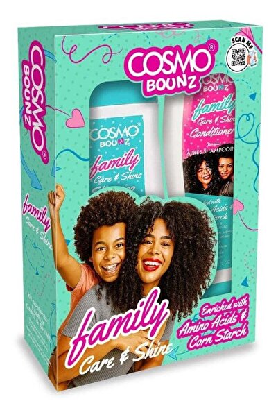 Cosmo Bounz Family Care & Shine Shampoo & Conditioner Set - 400ml, 2 Pieces G...