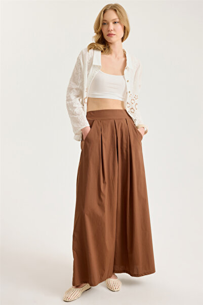 HomeStore Wide Cut Back Pants with Pockets