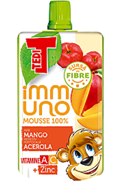 TEDİ Mousse de fructe Immuno cu mango și acerola 100 G