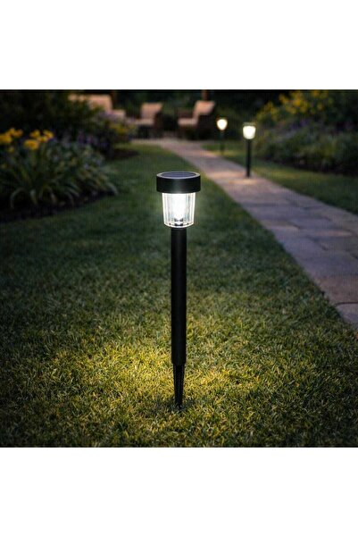 OEM Lampa solara LED stick, plastic, H 31 cm, negru, exterior (ZvenS-HAM-163-)