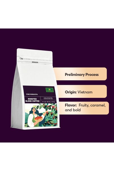 The Caphe Vietnam Robusta Coffee Blend – Medium Roast (Ground) 500g | Balanced & Full-Bodied, Freshly Roasted in Dubai