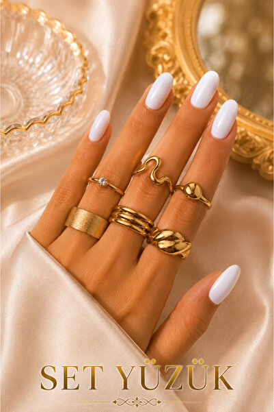 Jack Ferrero Gold Color Ring Set