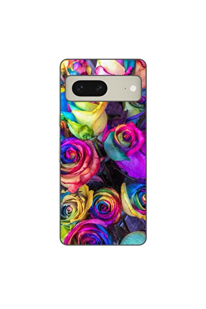 OEM Husa compatibila cu Google Pixel 8 Silicon Gel Tpu Model Trandafiri Colorati
