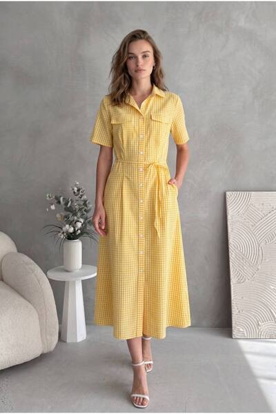Cistern İstanbul Women's Summer Dress with Tie Detail