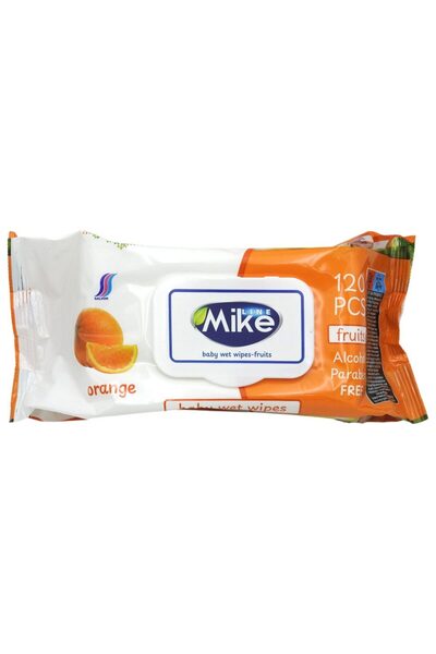 Leski Wet Wipes, Mike Line, 120 pcs Fresh Orange