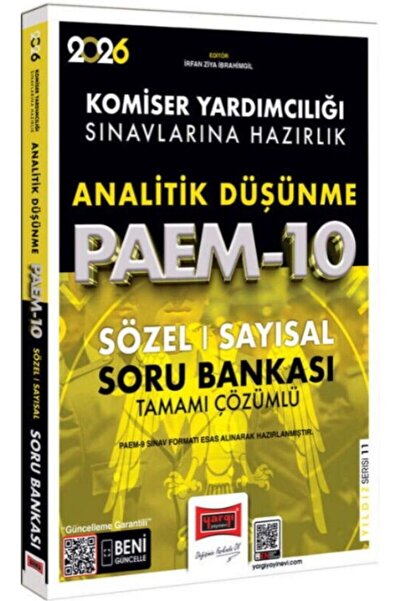 Yargı Yayınları 2026 PAEM Komiser Yardımcılığı Sınavlarına Hazırlık Analitik ...
