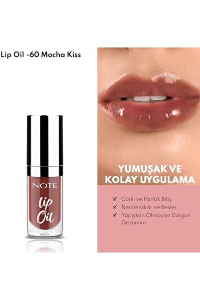 Yıldızan Cosmetics Lip Oil 60 Mocha Kiss Nemlendirici ve Parlatıcı Dudak Bakı...
