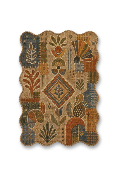 Rugs Modern Halı SDT Kadın Tema Desenli Modern Dokuma Taban Dekoratif Halı sd...