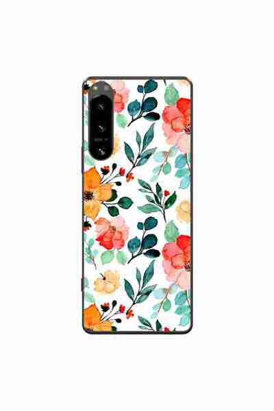 OEM Husa compatibila cu Sony Xperia 5 IV Silicon Gel Tpu Model Painted Flowers