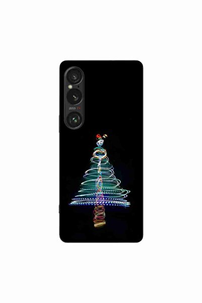 OEM Husa compatibila cu Sony Xperia 1 VI Silicon Gel Tpu Model Craciun Brad Neon