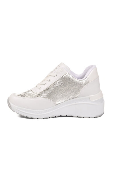 AYAKMOD White High-Sole Women's Sports Shoes Layd Classy 3016 g