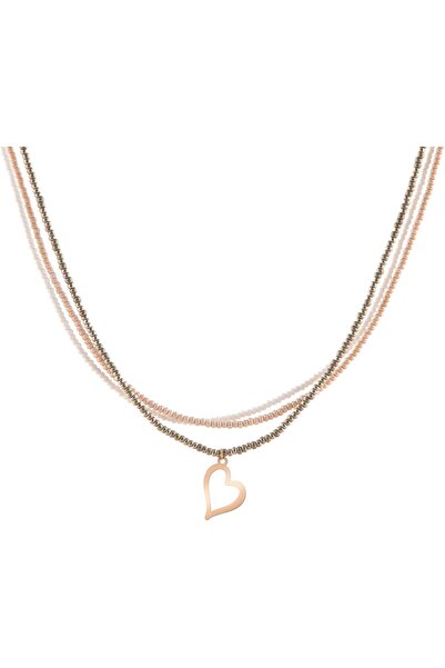 MINZA Anastasia Women's Necklace, 18K Gold, Beaded Necklace, with Czech Beads...