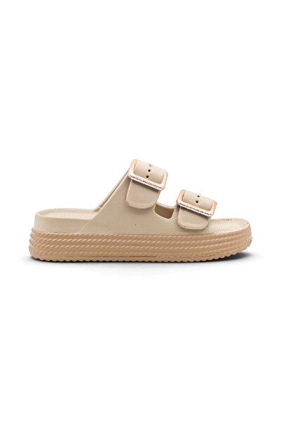 AkınalBellaa Akinalbella E486.Z.001 Double Buckle Eva Women's Slippers