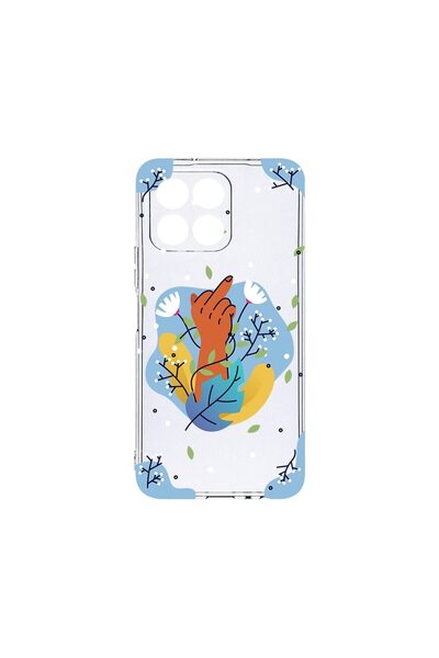 bestcase Husa BestCase¬Æ Clear Silicon, Compatibila Cu Honor 70 Lite, Flowers...