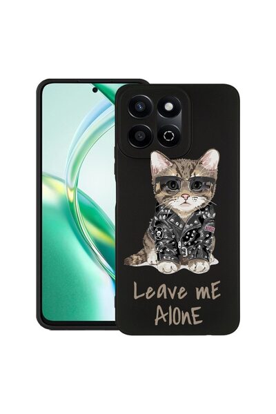 bestcase ¬Æ Husa pentru Honor 200 Smart, Slim Silicon, Leave Me Alone Cat, Pr...