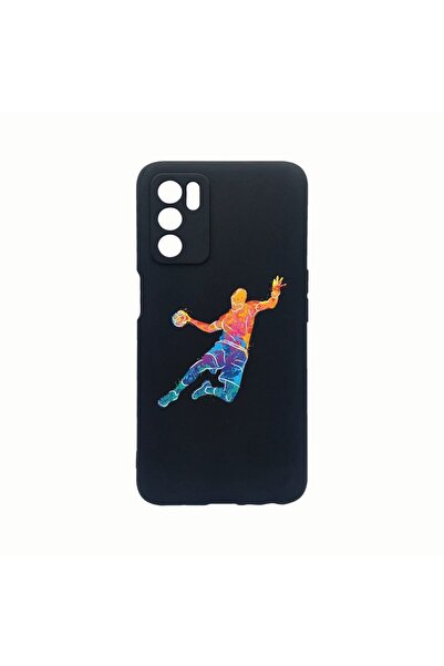 bestcase Θήκη σιλικόνης, Συμβατή με Oppo A54s, Πολύχρωμο σχέδιο χάντμπολ, Ανθ...