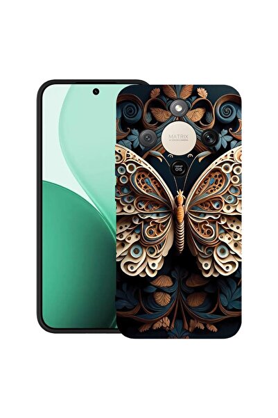 bestcase Υπέρλεπτη Θήκη TPU Συμβατή με Honor Magic8 Lite, Beauty Butterfly, 3...