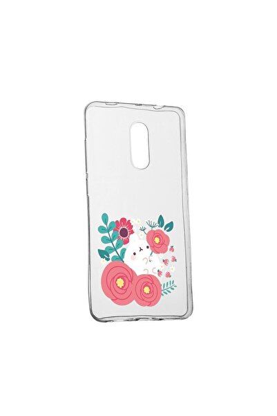 bestcase Силиконов калъф Заек в цветя, Съвместим с Nokia 2.4, устойчив на изн...