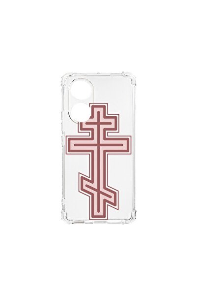 bestcase Husa Anti Shock 1.5MM, compatibilă cu OPPO A38, Classic Cross Red, T...