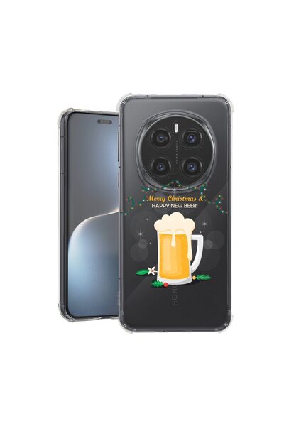 bestcase Θήκη για Honor Magic7 Pro, Αντικραδασμική 1.5MM, Happy New Beer!, Πρ...