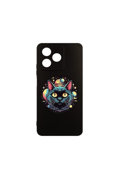 bestcase Θήκη για OPPO A40, BestCase® Λεπτή Σιλικόνη, Μυστική Μαύρη Γάτα, Προ...