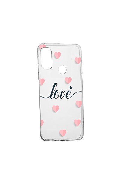 bestcase Husa Silicon Compatibila Cu Motorola Moto E40, Love+Hearts, rezisten...