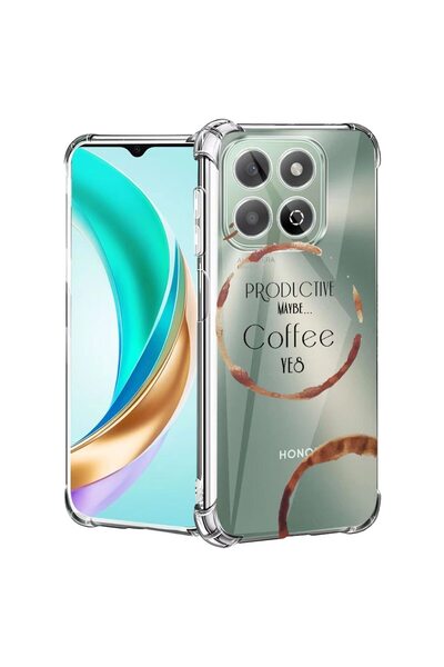 bestcase ¬Æ Husa compatibila Honor X8C, Anti Shock 1.5MM, Coffee, Protectie c...