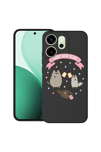 bestcase ¬Æ Husa TPU Ultra Slim Compatibil cu OPPO A5x, cu Design Happy New Y...